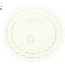 花邊圓型餐盤(6、4PCS