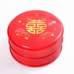 二層圓型旋轉糖果盒